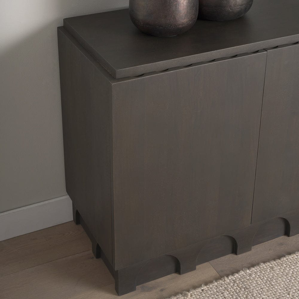 Mercana - Wagner Dark Brown Wood w/ Arched Design Accent Cabinet - 71040 view 14
