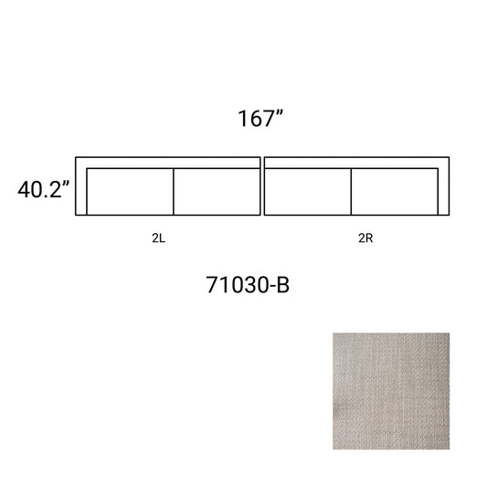 Mercana - Warner Gray 2 Piece Long Sofa Set - 71030-B view 2