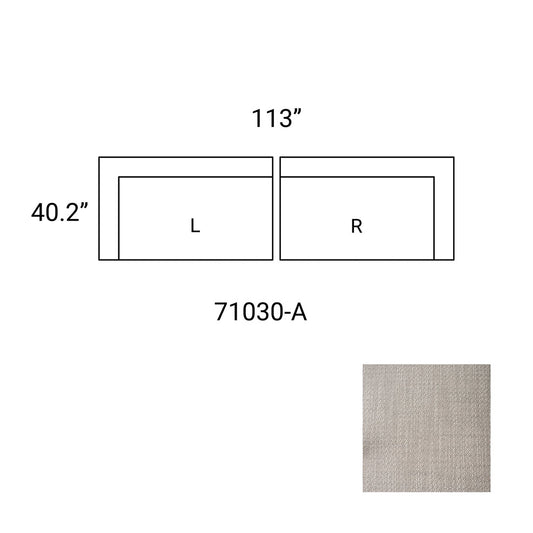 Mercana - Warner Gray Two Piece Sofa Set - 71030-A view 2