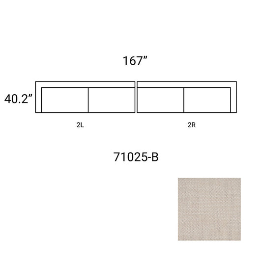 Mercana - Warner Oatmeal 2 Piece Long Sofa Set - 71025-B view 2