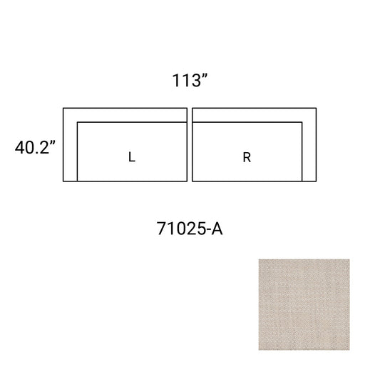 Mercana - Warner Oatmeal 2 Piece Sofa Set - 71025-A view 2
