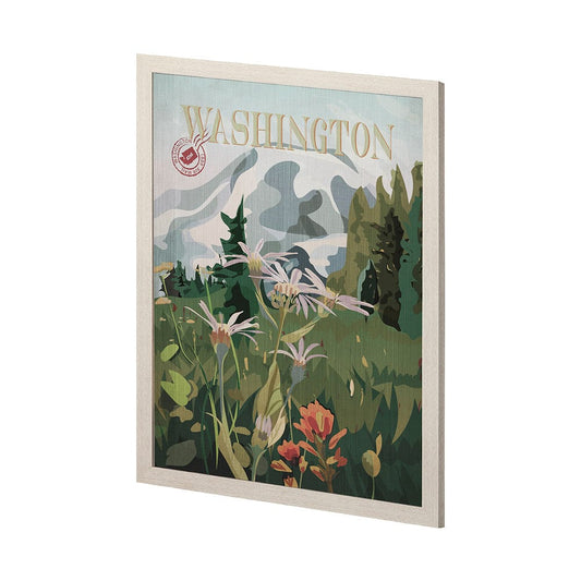 Mercana - Washington Go USA L by Mercana Studio a Hand Embellished Decograph Framed Art Print - 13592 view 2