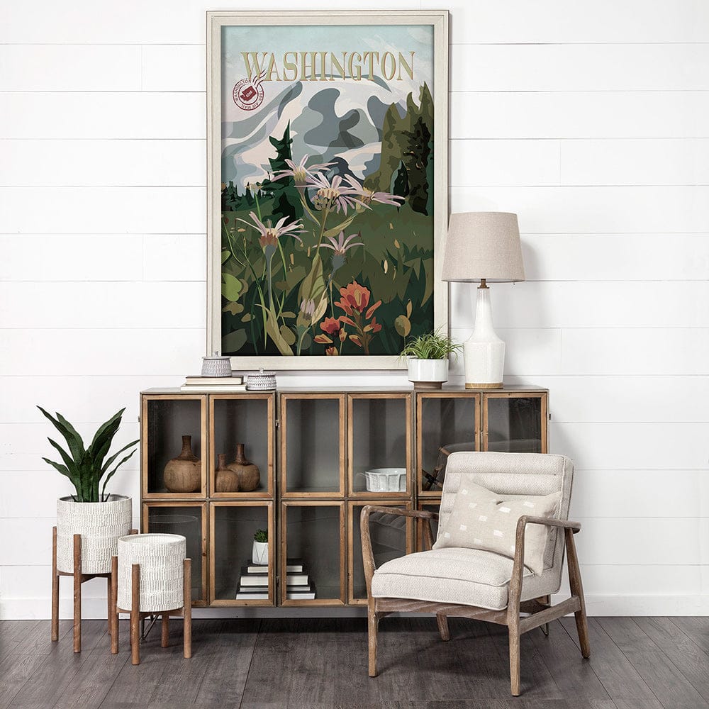 Mercana - Washington Go USA XL by Mercana Studio a Hand Embellished Decograph Framed Art Print under Glass - 13613 view 6