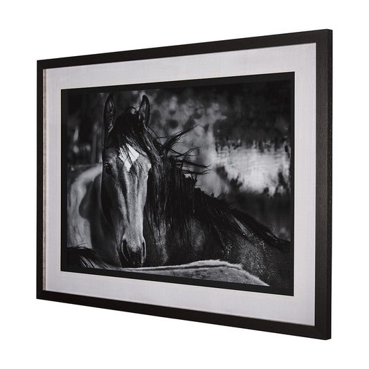 Mercana - Watched Presence by Mercana Studio a Hand Embellished Textured Framed Art Print Matted under Glass - 14634 view 2