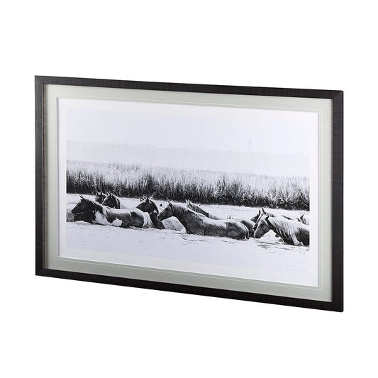Mercana - Water Horses III by PHBurchett a Framed Art Print Matted under Glass - 12680 view 2