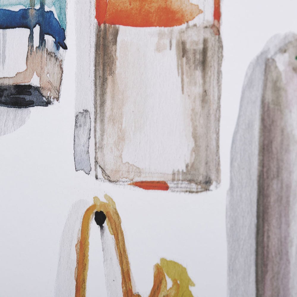 Mercana - Watercolor Buoys I by Jenifer Paxton Parker a Framed Art Print Matted under Glass - 13085 view 6