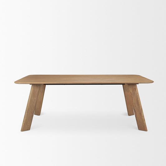 Mercana - Welborn 84" Light Brown Wood Rectangular Dining Table - 71056-AB view 2