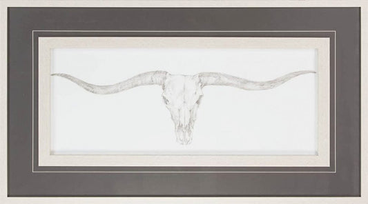 Mercana - Western Skull Mount III by Harper a Framed Art Print Matted under Glass - 9928 view 2
