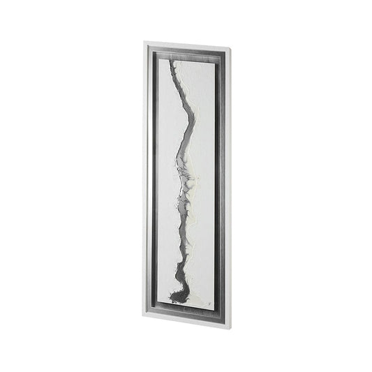 Mercana - White and Silver River by Studio M a Framed Art Print Matted under Glass - 13751 view 2