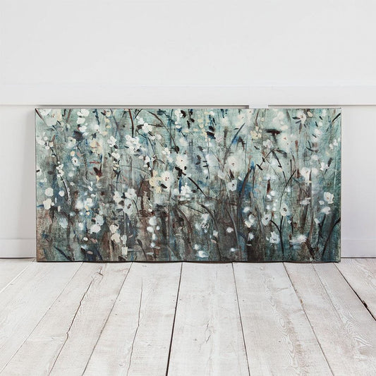 Mercana - White Blooms with Navy II MC by Mercana Studio a Hand Embellished Textured Canvas - 100031-L view 2