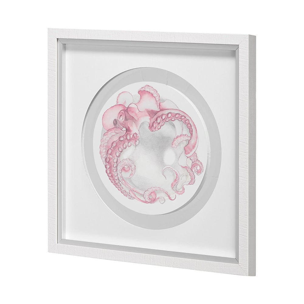 Mercana - Who Stole My Precious I Pink by Fiona H Hand Embellished Textured Framed Print Matted under Glass - 13230 view 4
