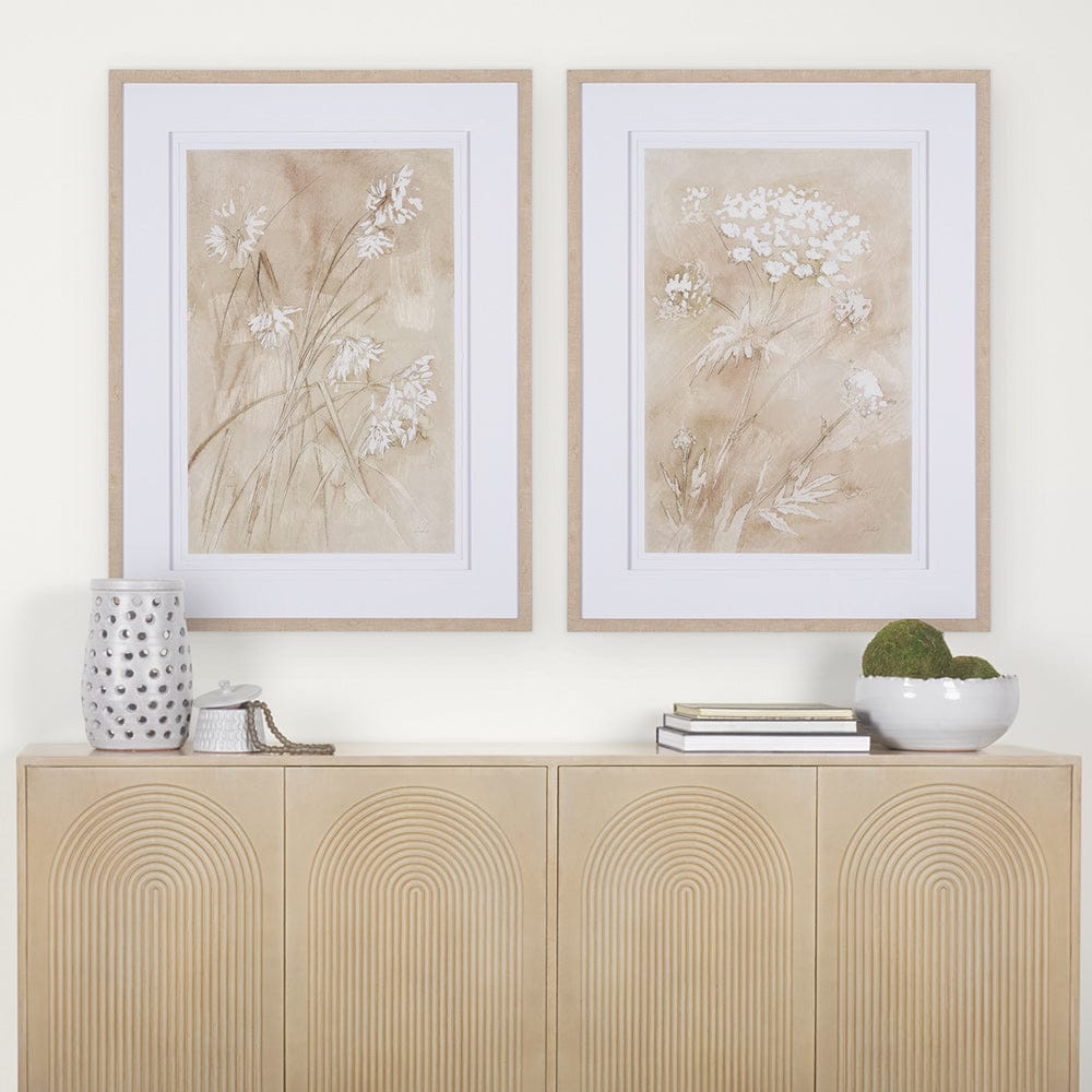 Mercana - Wildflower I by Mercana Studio a Hand Embellished Textured Framed Art Print Matted under Glass - 15141 view 8