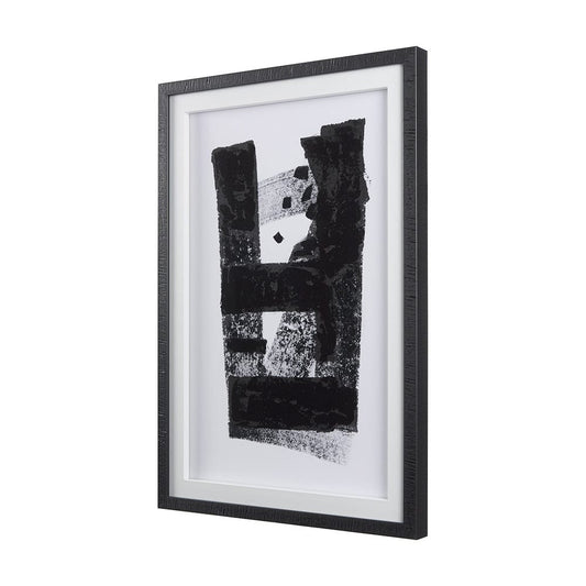 Mercana - Wind I by Mercana Studio a Hand Embellished Textured Framed Art Print Matted under Glass - 14102 view 2