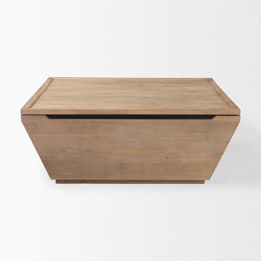 Mercana - Wyatt 41.0L x 41.0W x 16.0H Brown Wood Angular Coffee Table - 69932 view 2