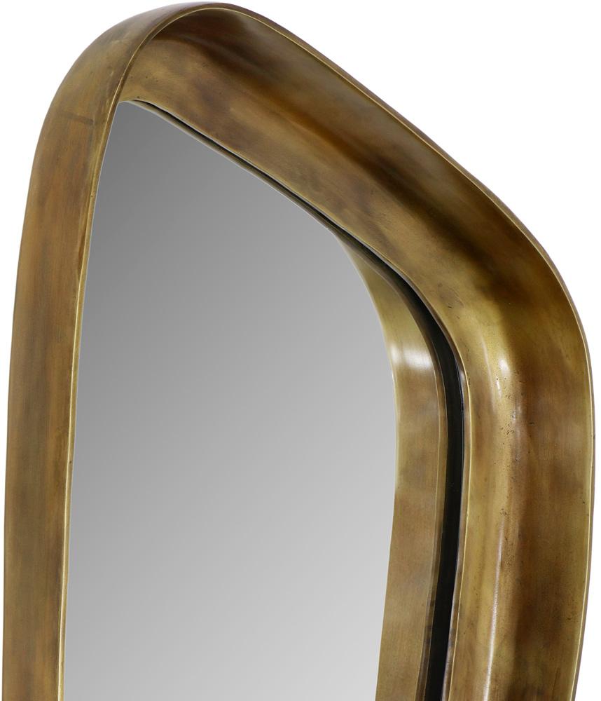 Meridian Furniture - Auberge Brass Mirror - 66002Brass-M veiw 5