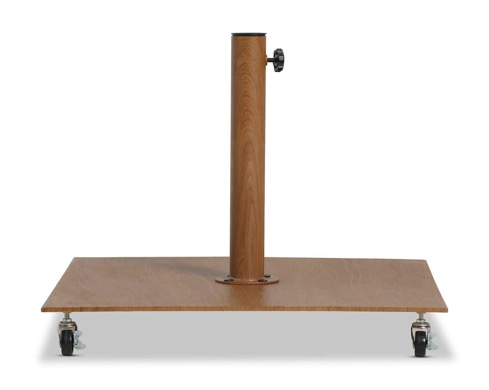 Meridian Furniture - Belize Teak Aluminum Patio Bases - 349Teak veiw 1