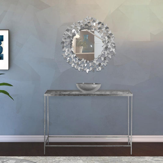 Meridian Furniture - Butterfly Silver Console Table - 471-T veiw 2