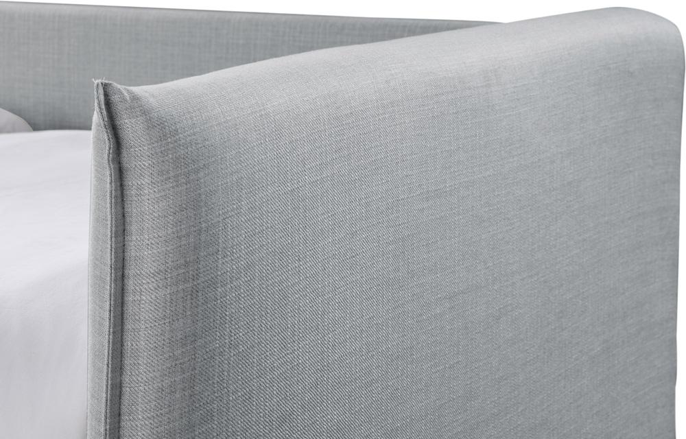 Meridian Furniture - Colton Grey Linen Textured Fabric Twin Daybed - ColtonGrey-T veiw 6