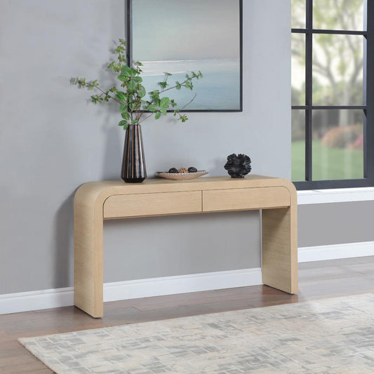 Meridian Furniture - Cresthill White Oak Console Table - 272-S veiw 2