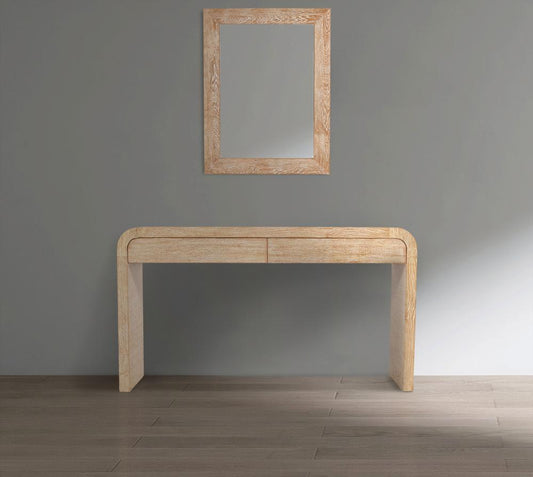 Meridian Furniture - Cresthill White Oak Mirror - 272-M veiw 2