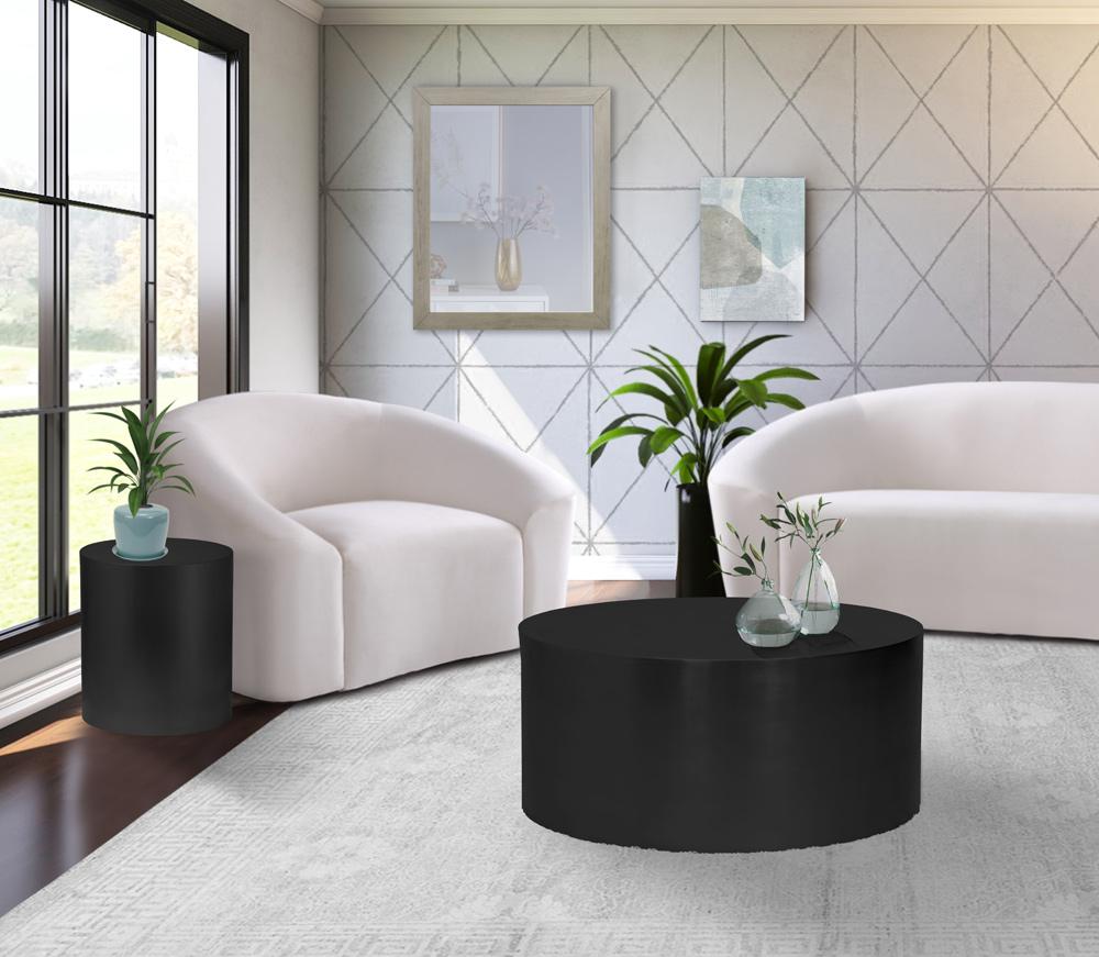 Meridian Furniture - Cylinder Matte Black Coffee Table - 295-CT veiw 5