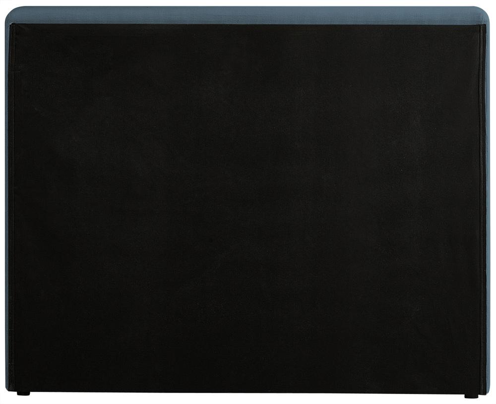 Meridian Furniture - Devin Navy Linen Textured Fabric Twin Bed - DevinNavy-T veiw 6
