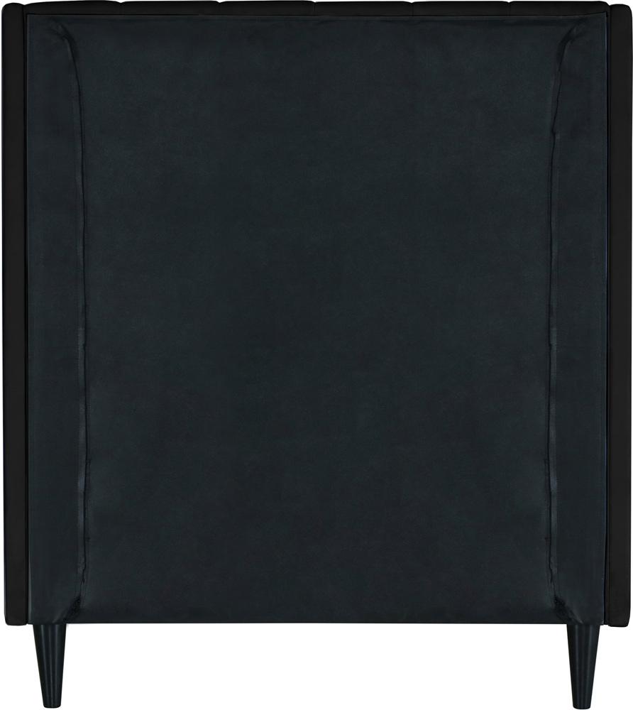 Meridian Furniture - Eva Black Velvet Twin Bed - EvaBlack-T veiw 6