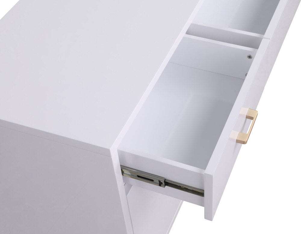 Meridian Furniture - Excel White Lacquer Sideboard/Buffet - 355 veiw 7