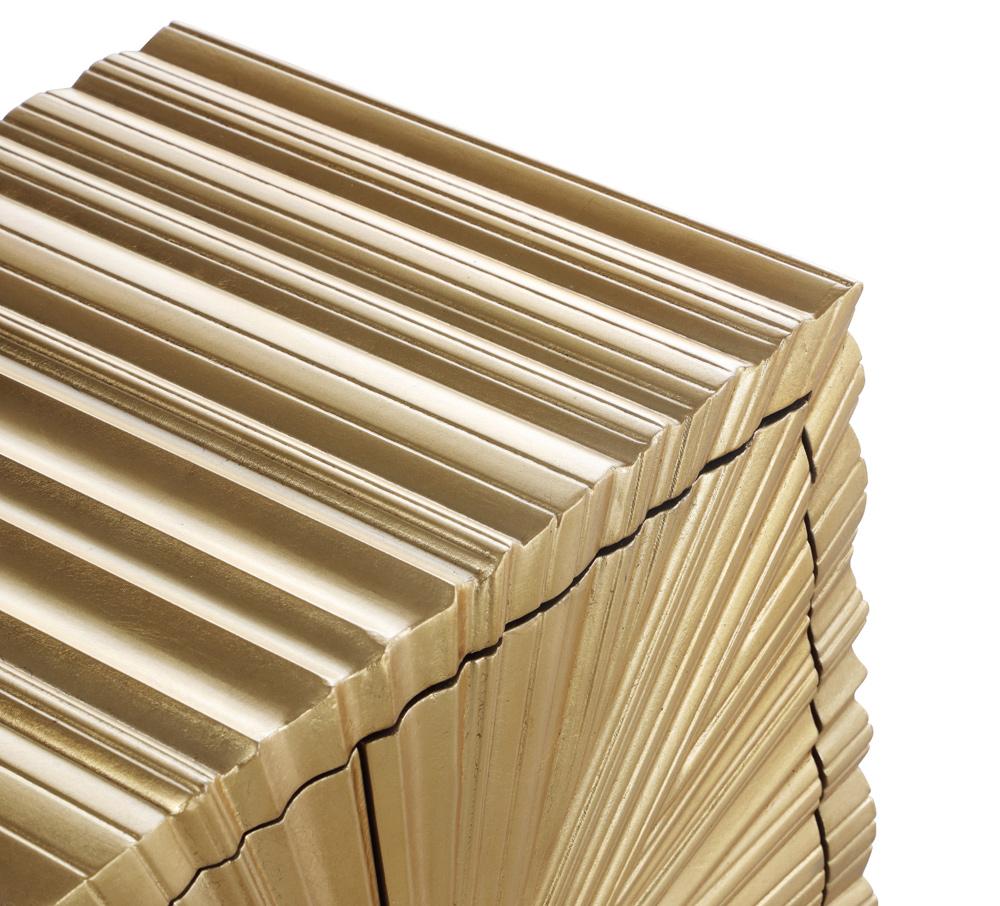 Meridian Furniture - Golda Gold Side Table - 824 veiw 7