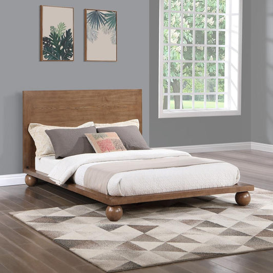 Meridian Furniture - Kent Walnut King Bed - KentWalnut-K veiw 2