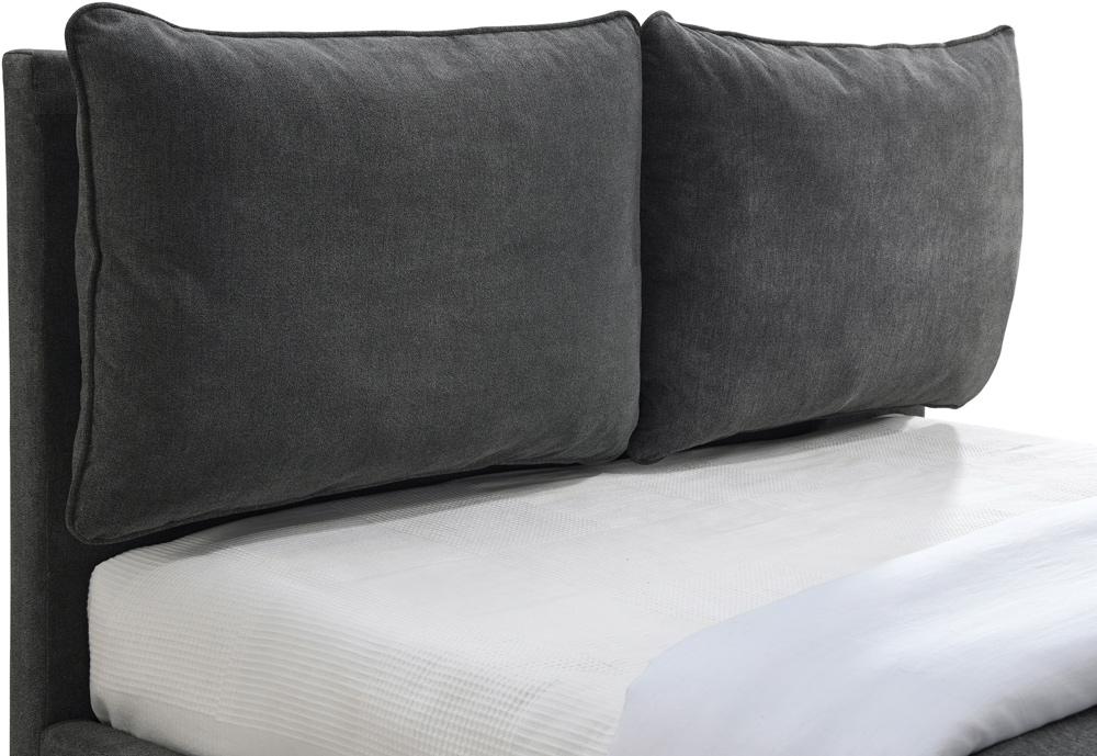 Meridian Furniture - Misha Pepper Black Polyester Fabric King Bed - MishaBlack-K veiw 7