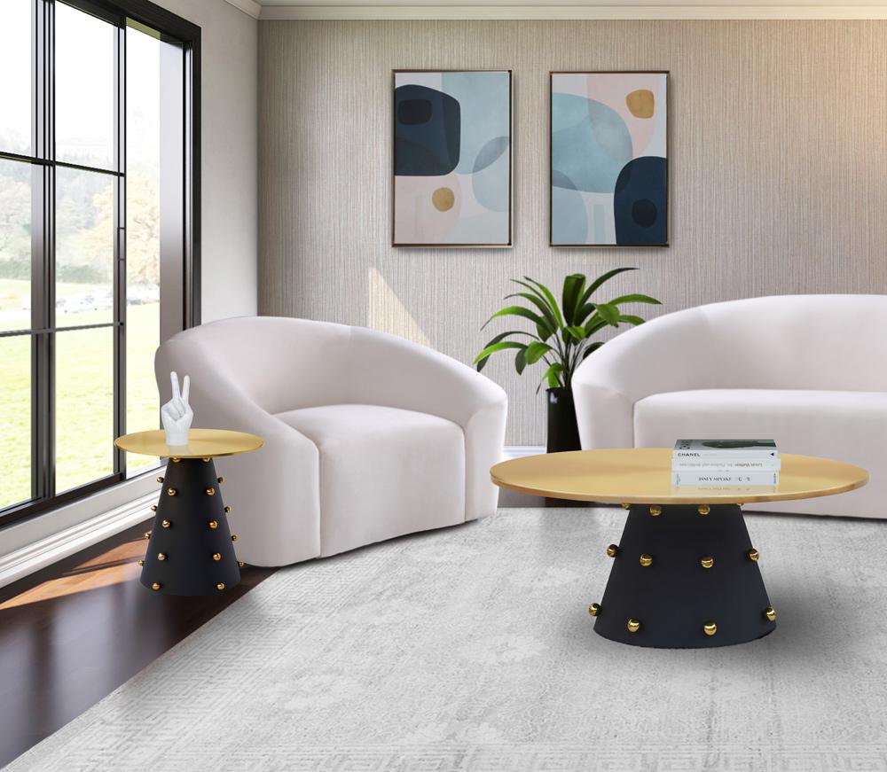 Meridian Furniture - Raven Black / Gold Coffee Table - 257-CT veiw 5