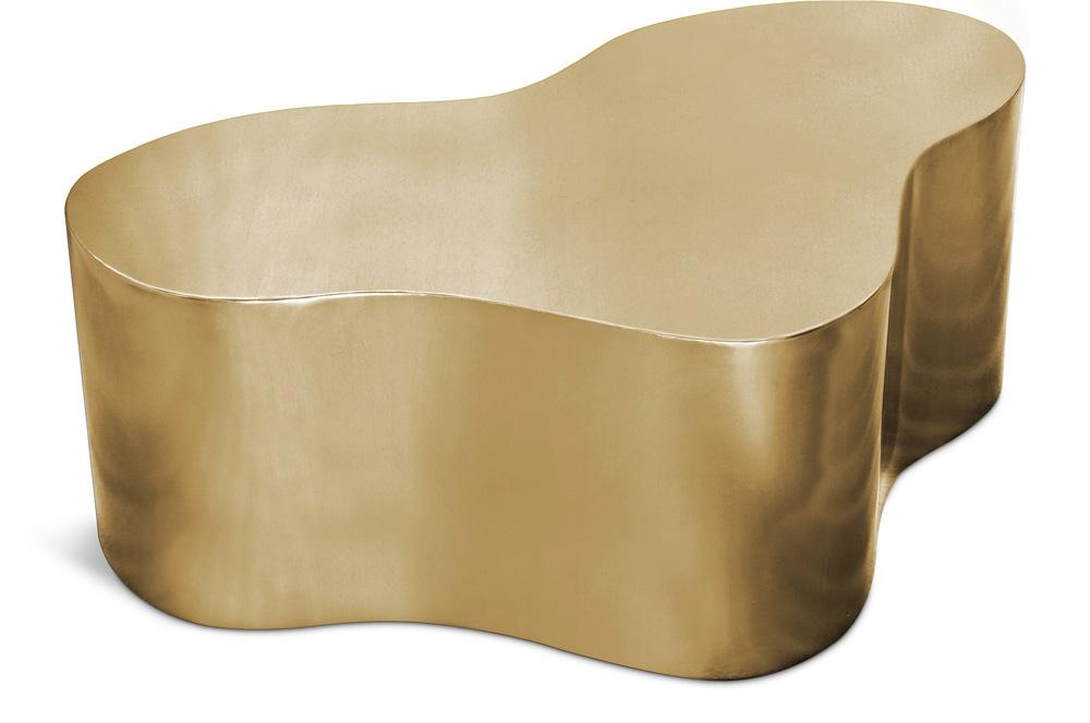 Meridian Furniture - Tevere Coffee Table - 238Gold-C veiw 1