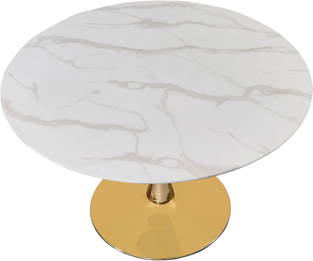 Meridian Furniture - Tulip Gold Dining Table - 975-T veiw 3