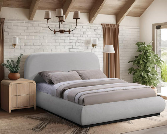 Meridian Furniture - Vaughn Grey King Bed - B1214Grey-K veiw 2