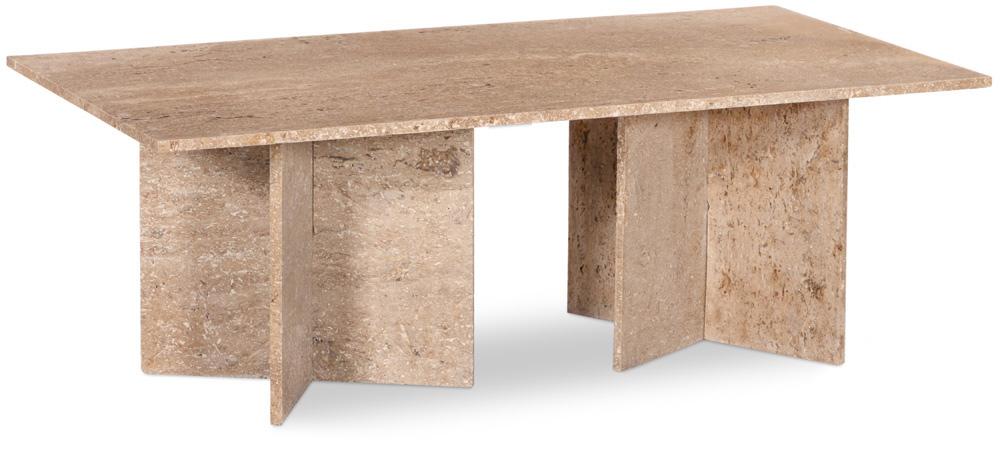 Meridian Furniture - Verona Beige Coffee Table - 2Pc - 220Travertine-CT veiw 1