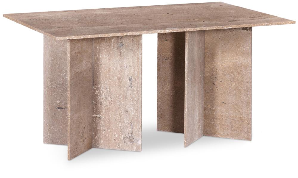 Meridian Furniture - Verona Beige Dining Table - 220Travertine-DT60 veiw 1