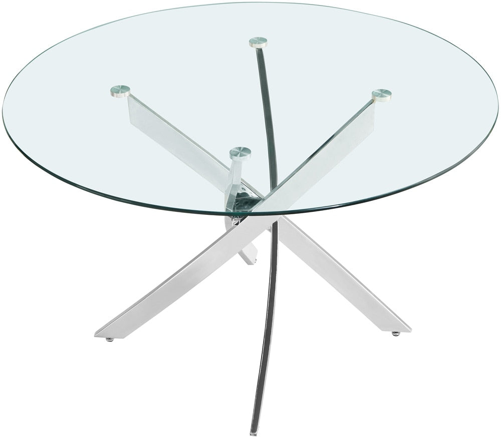 Meridian Furniture - Xander Chrome Dining Table - 985-T veiw 3