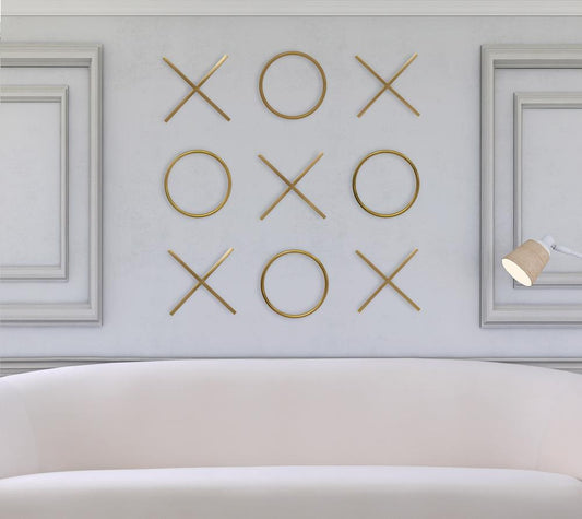 Meridian Furniture - XOXO Gold Stainless Steel Wall Decor - 431 veiw 2