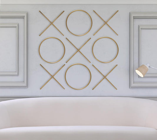 Meridian Furniture - XOXO Gold Stainless Steel Wall Decor - 432 veiw 2