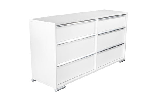 MODERNhome - Bianca Dresser, High Gloss White w/Artic Fronts - CD2TCDRS view 2