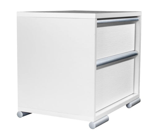MODERNhome - Bianca Nightstand, High Gloss White w/Artic Fronts - CD2TC2NT view 2