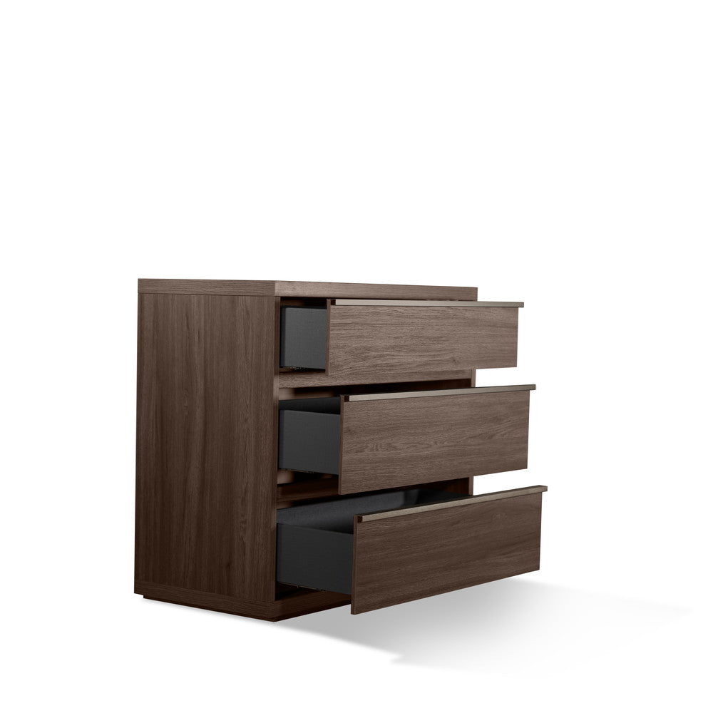 MODERNhome - Dolce Vita 3 Drawer Chest, Monterrey Oak - MD6TC3DC view 2