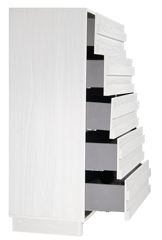 MODERNhome - Metropole 5 Drawer Chest, Mocca White - PF2TC5DCN view 2