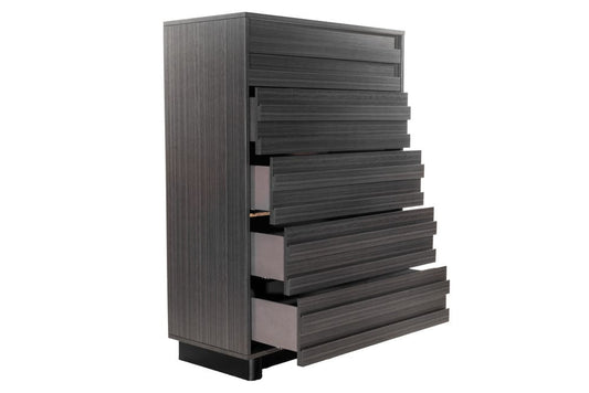 MODERNhome - Metropole 5 Drawer Chest, Teak - PF5TC5DCN view 2