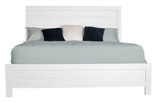 MODERNhome - Metropole King Panel Bed, Mocca White view 2