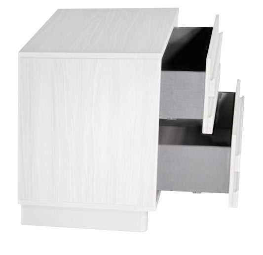 MODERNhome - Metropole Nightstand, Mocca White - PF2TC2NT view 2