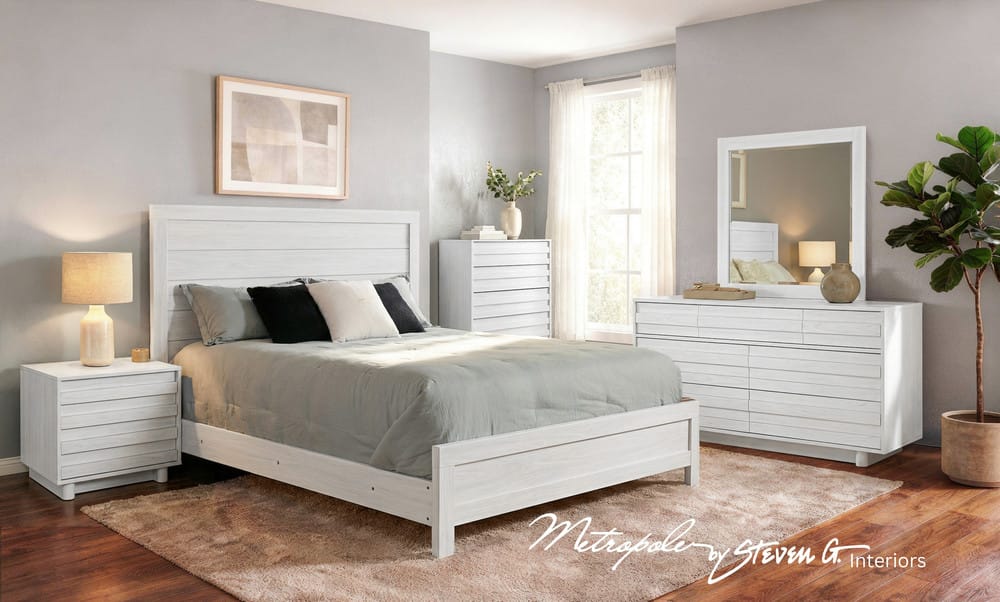 MODERNhome - Metropole Nightstand, Mocca White - PF2TC2NT view 4
