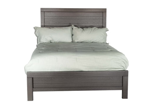 MODERNhome - Metropole Queen Panel Bed, Teak view 2