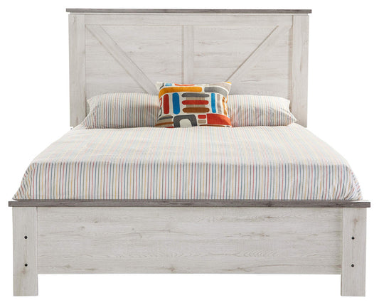 MODERNhome - Mobela Queen Bed, Bartex Two-Tone view 2